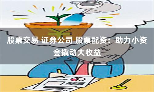 股票交易 证券公司 股票配资：助力小资金撬动大收益