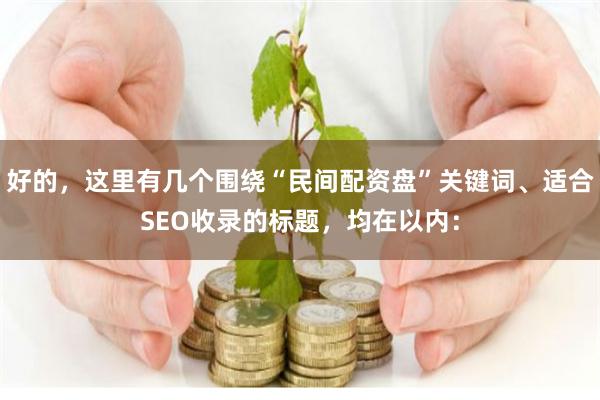 好的，这里有几个围绕“民间配资盘”关键词、适合SEO收录的标题，均在以内：